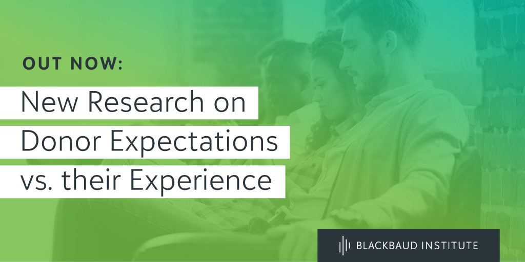 Where do donors say organizations are falling short? Read the new Blackbaud Institute report to find out! blkb.co/3vUdYb9