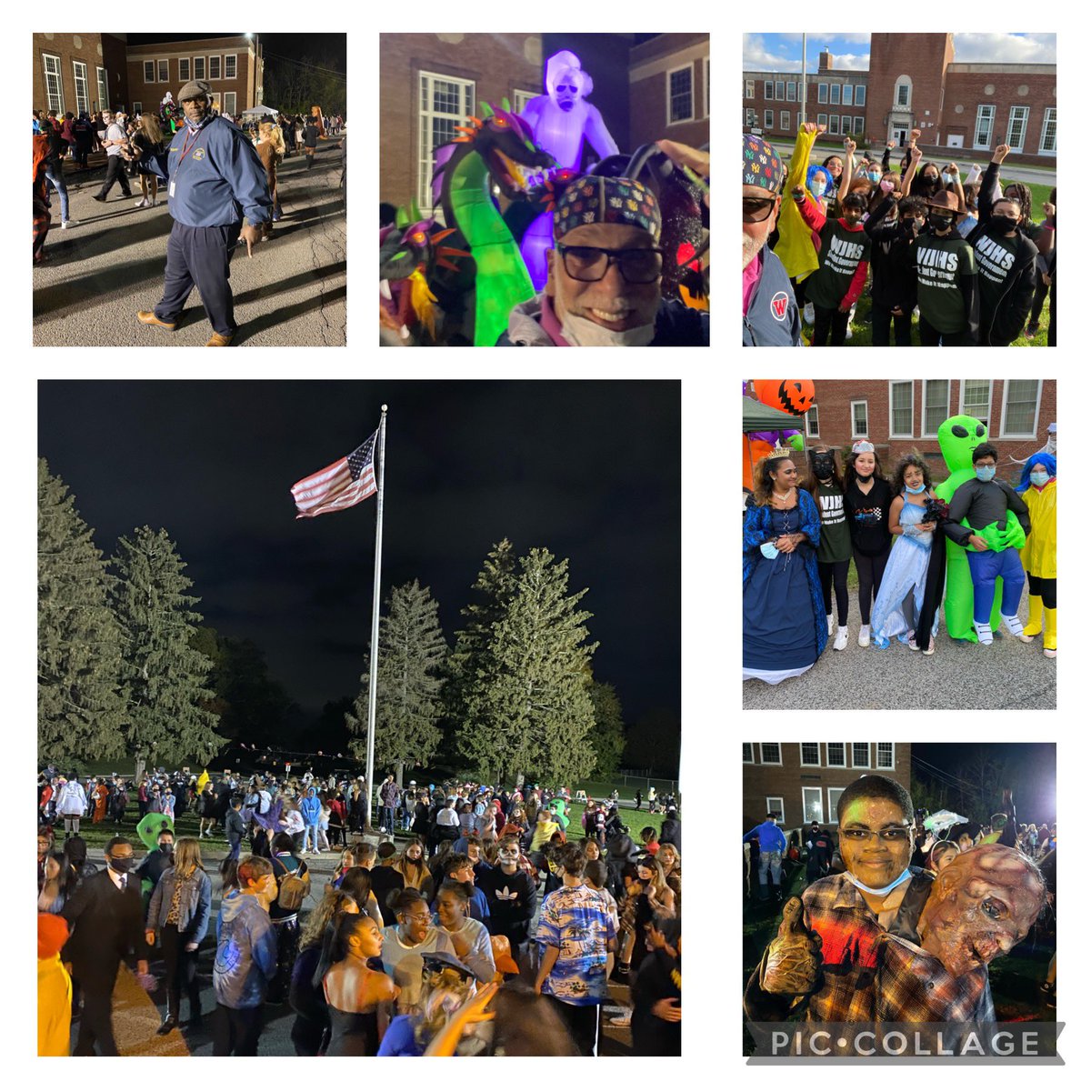 Mr. Ramirez &amp; Student Government sponsoring the Halloween Costume Dance @ WJHS Awesome participation,500+ students! A place for the student body to engage, feel safe, have fun and develop positive  “PBIS” social skills! Principal Mr.Thompson demonstrating the 
“Moonwalk!”