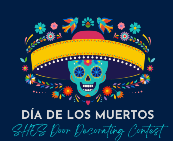 Way to go <a href="/sciencehallsuns/">Science Hall ES</a> @LindaSedillo13 <a href="/mrskristamilan/">Krista Milan</a> in encouraging your campus to celebrate and participate in El día de Los Muertos. I love all the decorated doors and your altar!