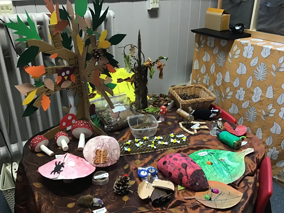 Owl Class had a creative half term creating an autumn woodland area.  It is amazing.  Well done everyone.