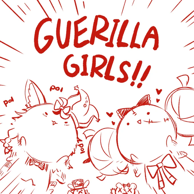 Guerrilla... Holo-member...red.......🤔

#絵まる
#graveyART 