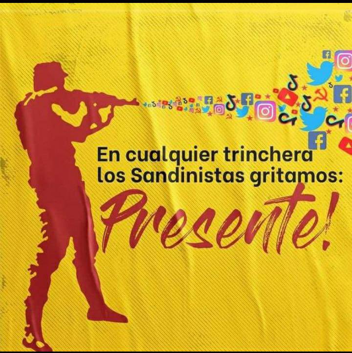 elatabal2021's tweet photo. En cualquier trinchera los Sandinista gritamos Presente @PLOMOdeamor @CamilaPlomo @SuyenFonsecaB https://t.co/mIhJZhSzqd
