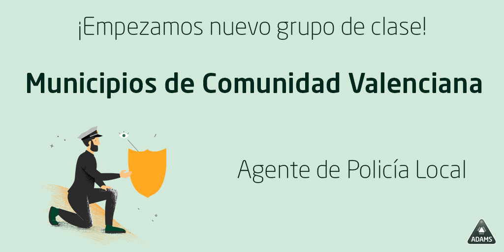 Adamsformacion's tweet photo. ¡Iniciamos grupos de clases híbridas (presenciales con posibilidad de realizar online cuando prefieras) en nuestro #centroADAMS de #Valencia para conseguir tu plaza de #Policía Local en municipios de la Comunidad Valenciana!👉 https://t.co/Ou218EcV6Y
#apormiplaza #MejorConADAMS https://t.co/d5E8xs6ZM4