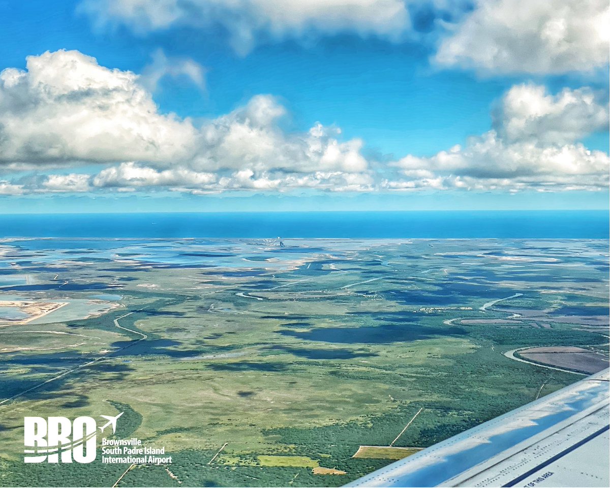 BRO_SPI_Airport's tweet photo. Only when you fly BRO you get to really enjoy these views!
SpaceX’s Starbase and South Padre Island are a short drive (under 30 minutes) from BRO.
No other Airport in the Valley brings you closer to where you want to go.
#FlyBrownsville ✈️
#CloserToWhereYouWantToGo
#BTX #SPI https://t.co/V7RpB2nZmE