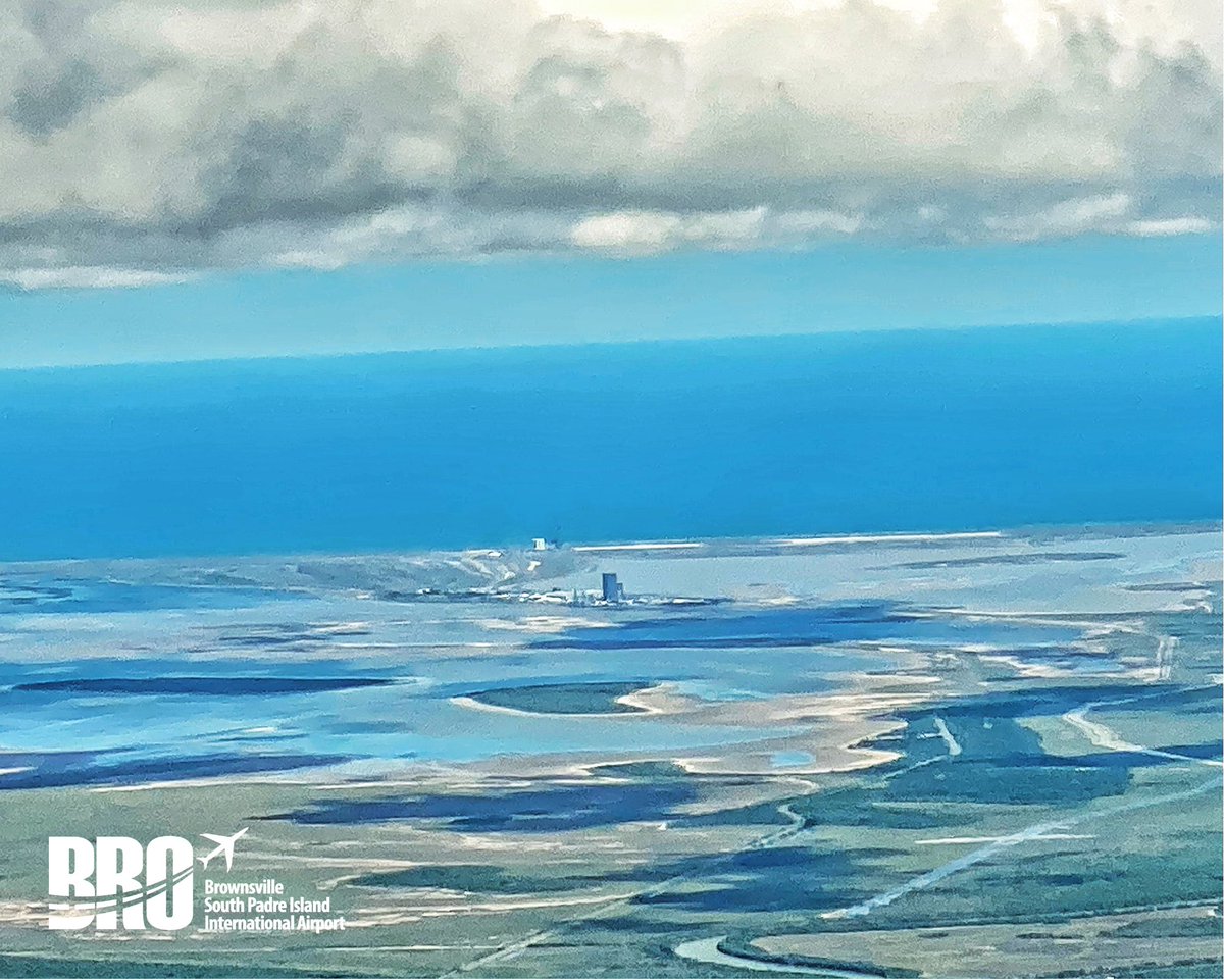 BRO_SPI_Airport's tweet photo. Only when you fly BRO you get to really enjoy these views!
SpaceX’s Starbase and South Padre Island are a short drive (under 30 minutes) from BRO.
No other Airport in the Valley brings you closer to where you want to go.
#FlyBrownsville ✈️
#CloserToWhereYouWantToGo
#BTX #SPI https://t.co/V7RpB2nZmE