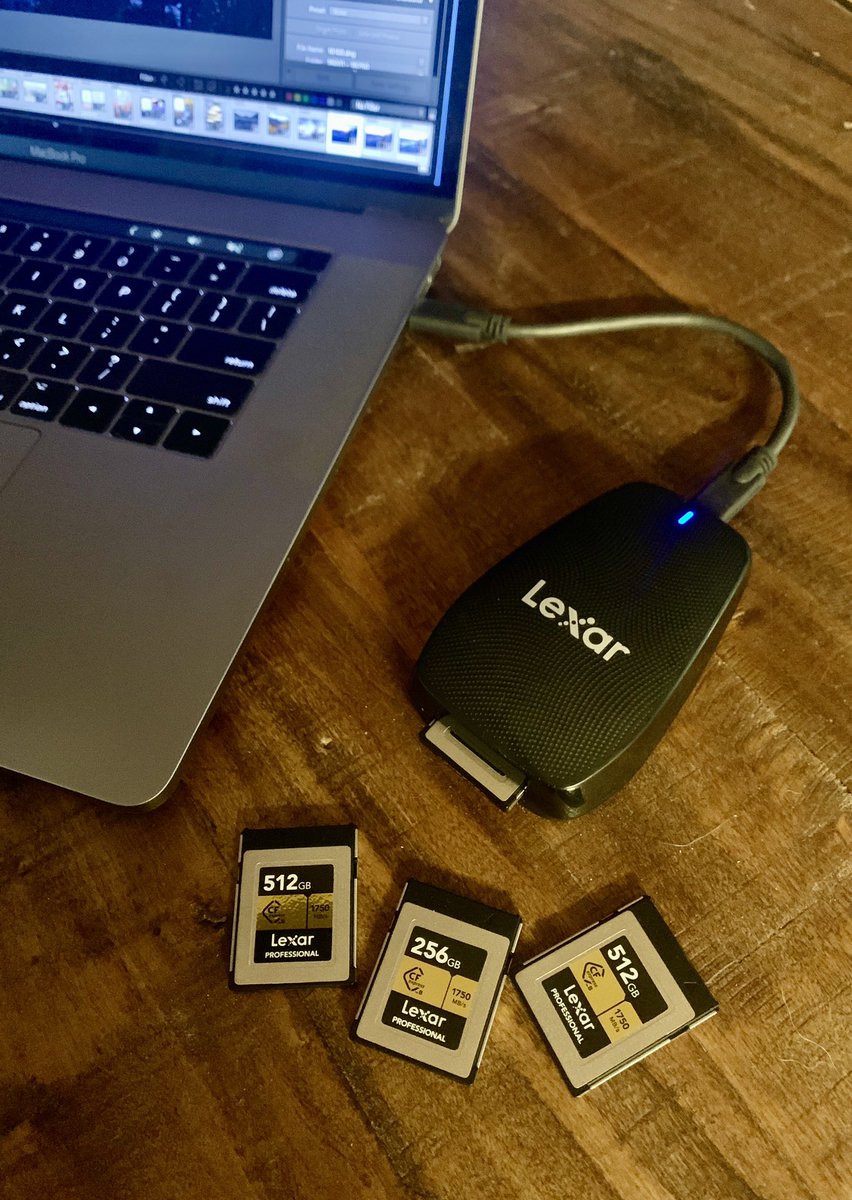 bernabephoto's tweet photo. After several weeks on the road, it’s back to work in the office with @lexarmemory #LexarProCFexpress cards and CFexpress Type B USB 3.2 Gen 2x2 Reader. https://t.co/1AHYap1uct