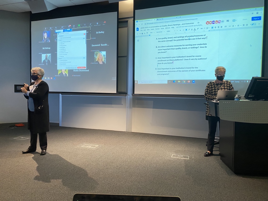 YakutGazi's tweet photo. Day 2 of Affordable Degrees at Scale Symposium has started with a robust conversation on quality at scale, alternative credentials, brand, rankings, consumer choice… so much to discuss. Thanks for leading, @debadair85 and @drmjbishop #DegreesAtScale https://t.co/HgCa7NeMOV