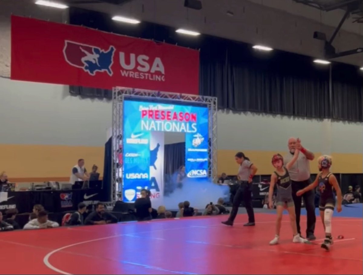 gladiatorswres1's tweet photo. Congrats also going out to Jack Stonebraker, winning 3rd-4th grade Pre-Season Nationals today. Next generation of Gladiators lookin STRONG!
#Gladiators #PAWrestling https://t.co/w9r6A4xM96