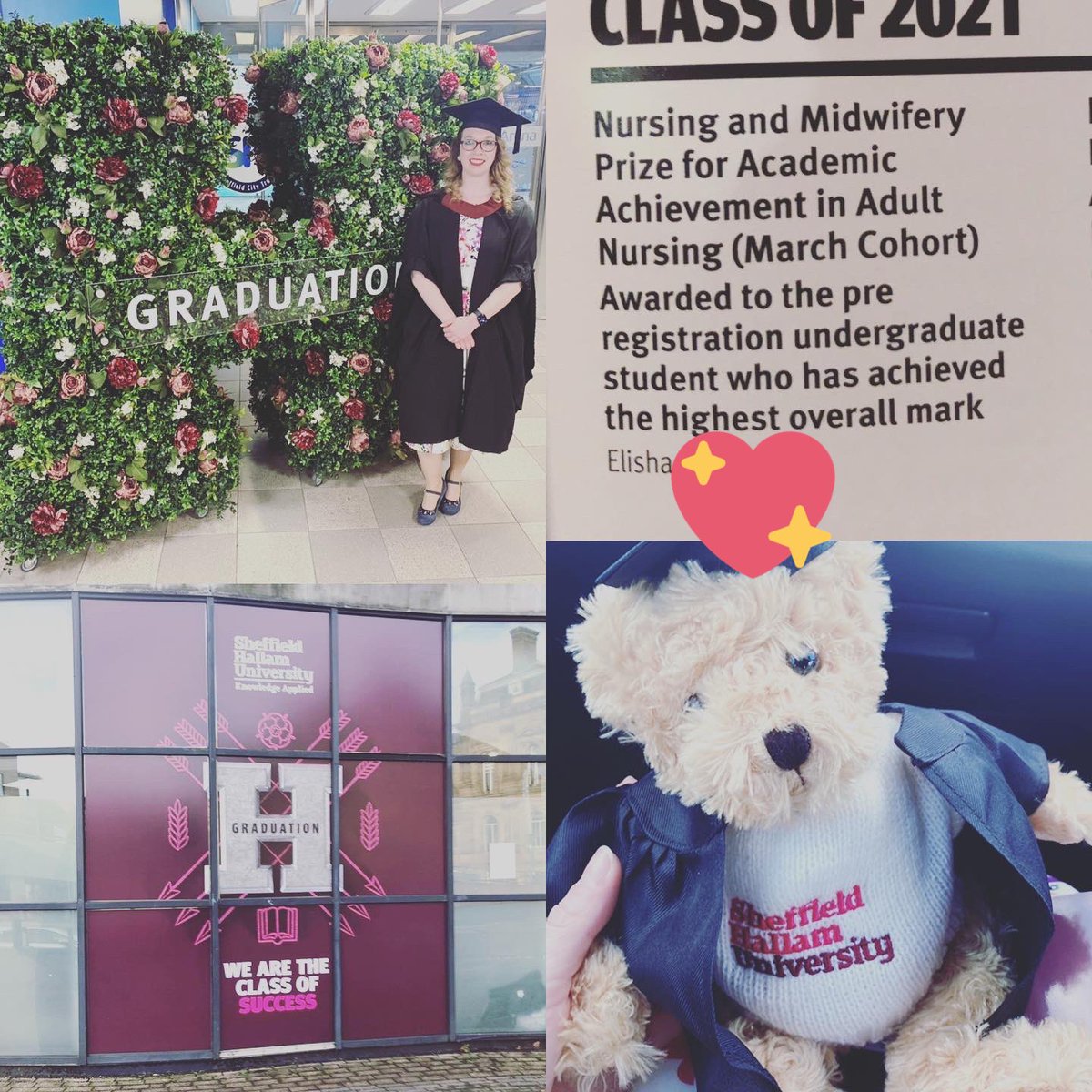 What an incredible morning ❤️. It was so lovely to catch up with people, in person, after such a long time. #proud  @ShuAdultNursing #graduation @TeamHallam @sheffnurse @ElleCuckson