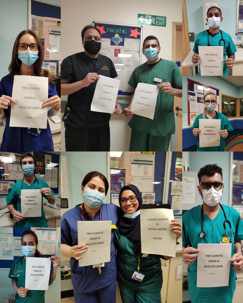 drbimalkhadka's tweet photo. Sandwell and West Birmingham NHS trust Emergency Department doctors urging world leaders to act on Climate crisis. #ClimateJustice #socialjustice #ClimateEmergency 
#COP26 #GreenNewDeal https://t.co/UR7sGJTaVY