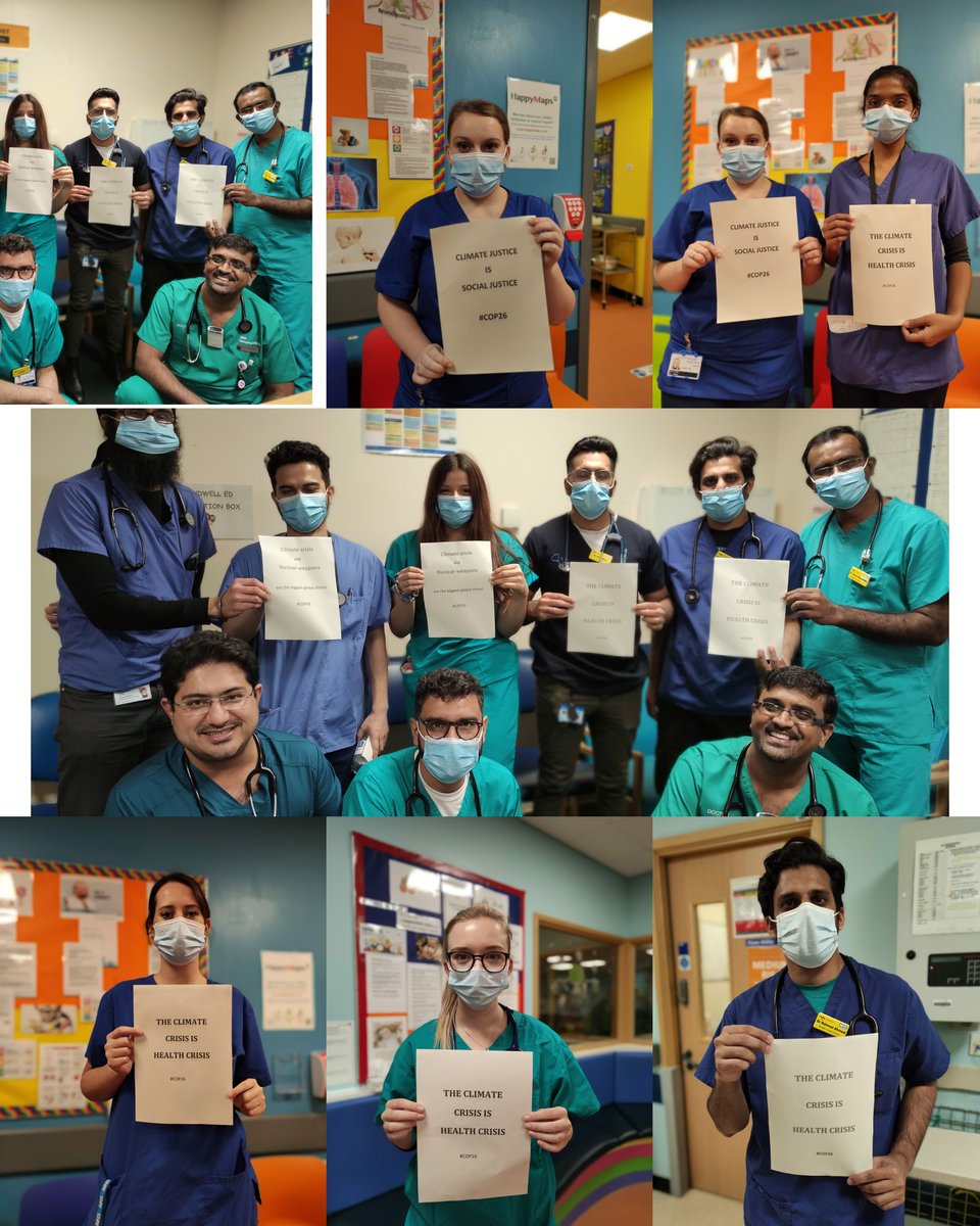 drbimalkhadka's tweet photo. Sandwell and West Birmingham NHS trust Emergency Department doctors urging world leaders to act on Climate crisis. #ClimateJustice #socialjustice #ClimateEmergency 
#COP26 #GreenNewDeal https://t.co/UR7sGJTaVY