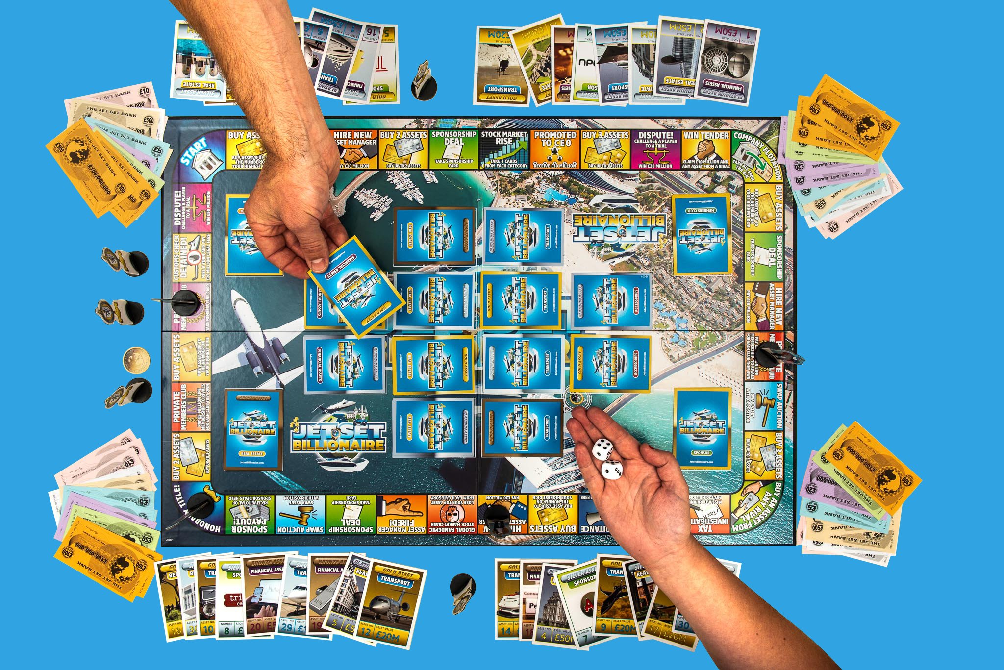 Billionaire Board Games on Twitter: "Time to play: Jetset Billionaire 💰✈️  👥 2-6 players 🏆 Race to the top 📉 Avoid the setbacks ✈️ Collect the best  assets 🤑 Become a billionaire!