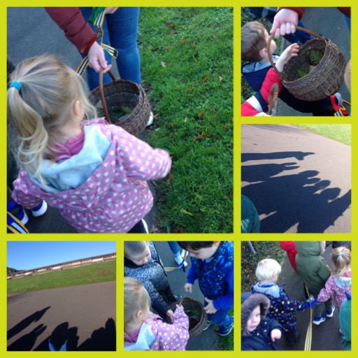We started our morning with a walk looking for Leaf Man, we didn't find him but we did find our shadows! @EAS_EarlyYears #seizetheseason