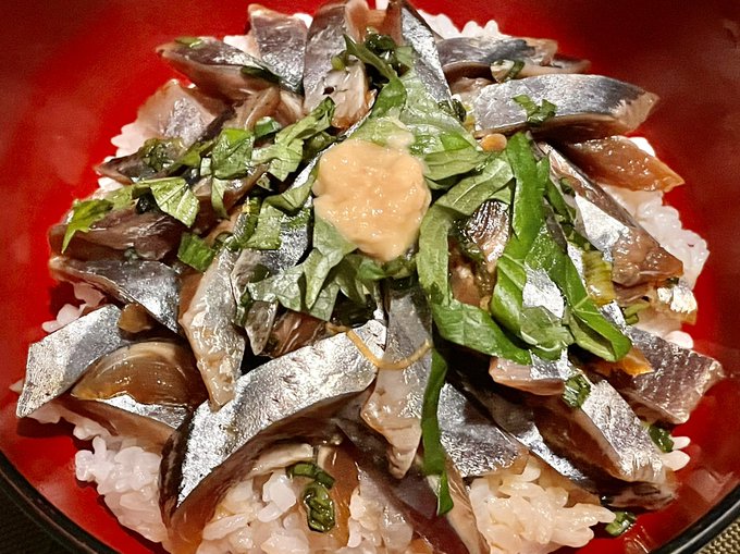 さんまの漬け丼食べるよ! 