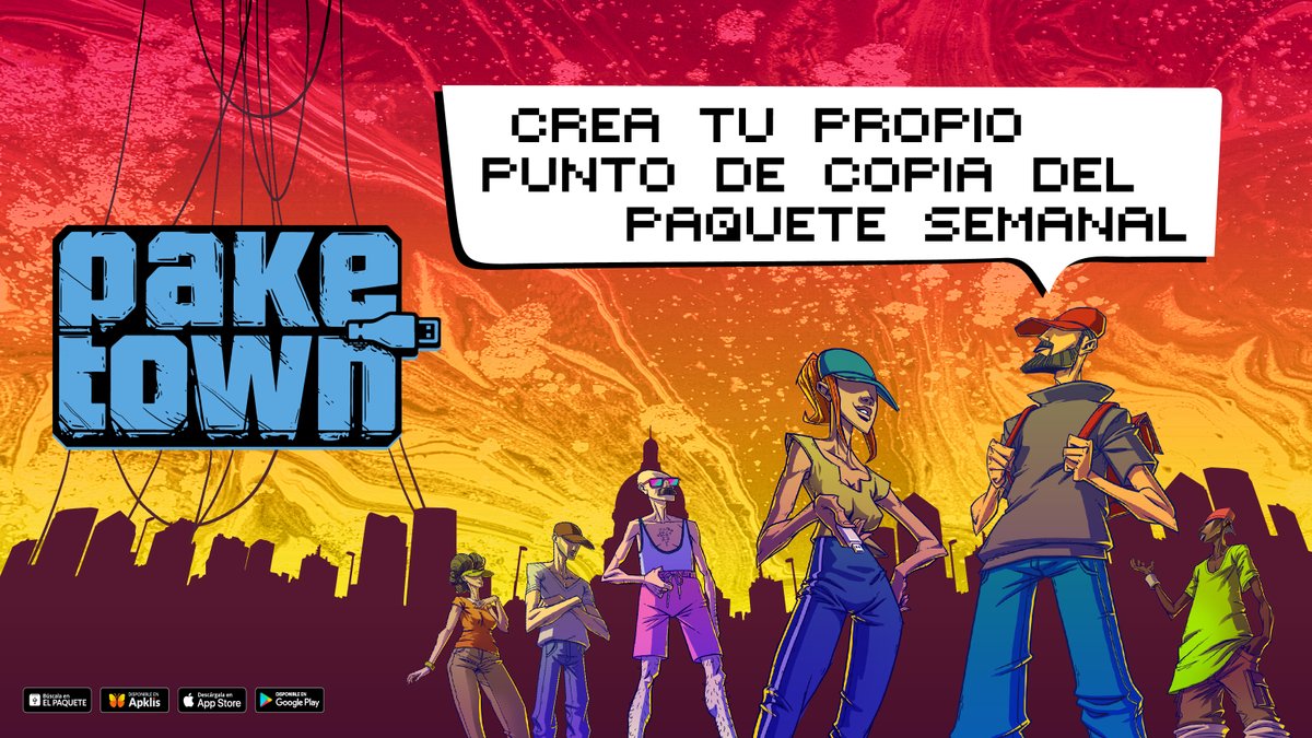 pake_town's tweet photo. 🎮💻🎞️ PakeTown es un juego atrevido que simula el desarrollo histórico del Paquete Semanal en Cuba, la famosa red alternativa de distribución de medios de entretenimientos en Cuba. Súper lanzamiento este 6 de noviembre. 😎 https://t.co/FtW1ilnQ0r   https://t.co/iwmvTjmFUf https://t.co/E2TVnz6NiX