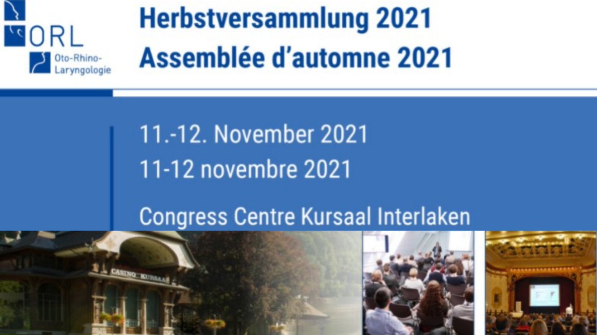 [Evénement] Dans quelques jours aura lieu l'Assemblée d'automne de la SSORL.
👉 DTF sera présent avec Atomisor pour exposer son offre d'aérosolthérapie!
📍 11 &amp; 12 novembre - Centre des Congrès Kursaal - Interlaken - SUISSE
#atomisor #aerosoltherapie
sgorl-hv-2021.congress-imk.ch/frontend/index…
