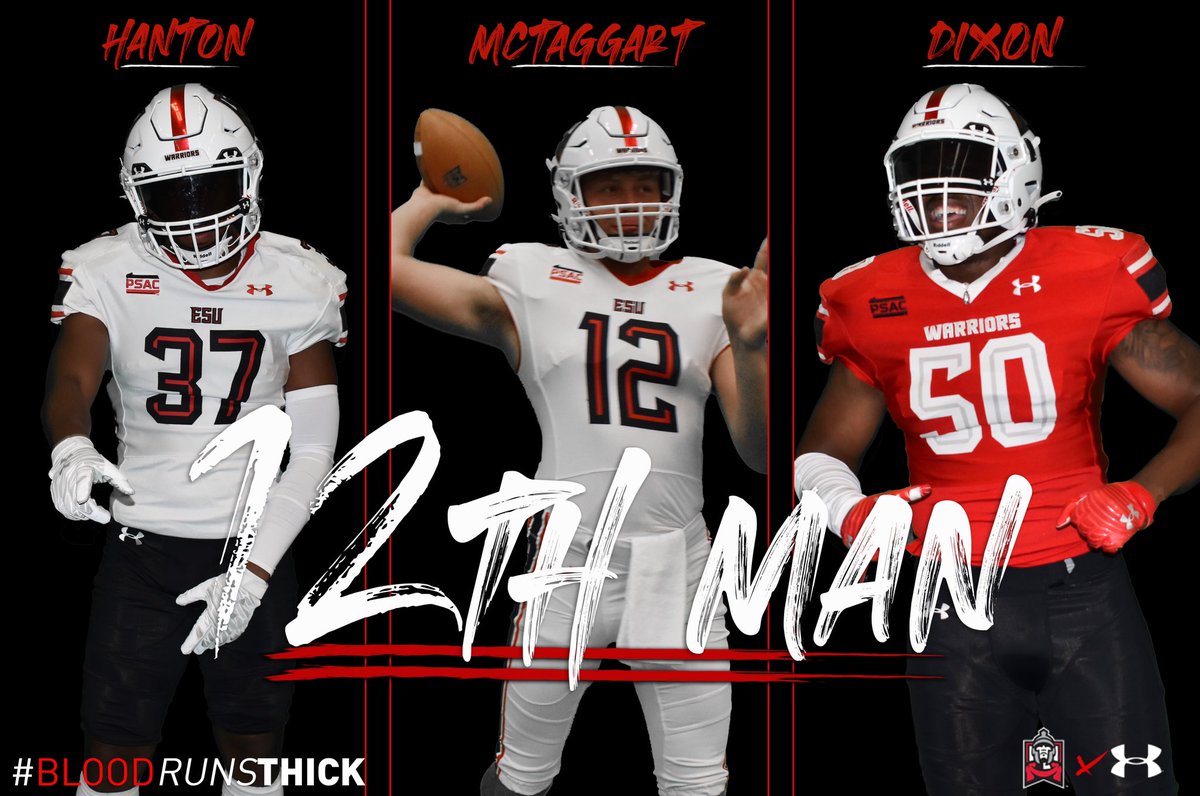 ESU_Football's tweet photo. 1️⃣2️⃣𝙩𝙝 𝙈𝙖𝙣 𝙊𝙛 𝙒𝙚𝙚𝙠 9️⃣‼️

ᴡᴏʀᴋ ʜᴀʀᴅ • ᴄᴏᴍᴘᴇᴛᴇ • ᴅᴏ ɪᴛ ʀɪɢʜᴛ

#BloodRunsTHICK💯 https://t.co/KBtcW6oMBT