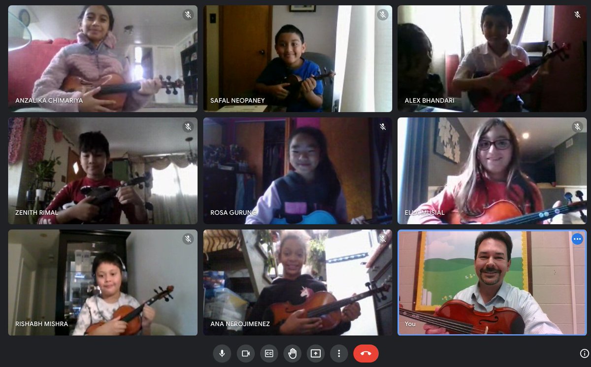 1st Remote lesson of the year....GREAT JOB Students!!!