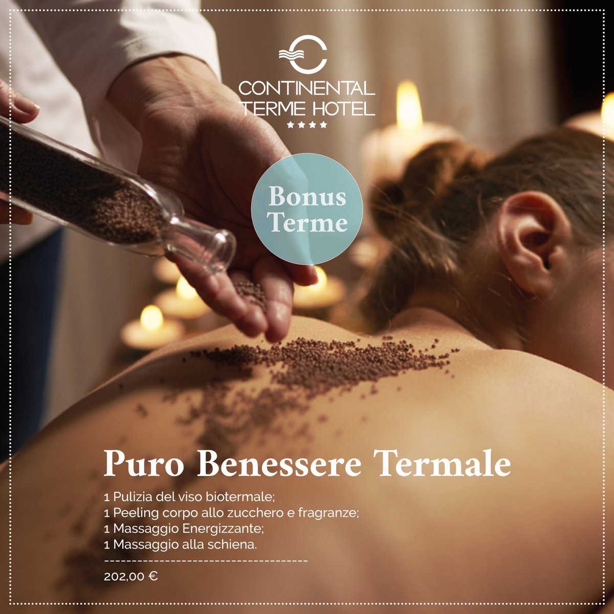 continental_it's tweet photo. L’8 novembre sarà il primo giorno utile per richiedere il #bonusterme , un buono dal valore di 200 euro.
Compila il form sul nostro sito per poter usufruire del bonus terme nel nostro hotel: https://t.co/ebeHiZsuaq https://t.co/grLbzL3K2d