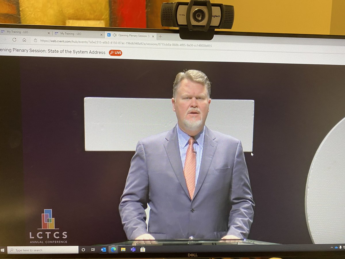 LanaFontenot's tweet photo. Yes!!!! @LCTCSpresident talking about self-care, mental fatigue, and kindness in the Opening Plenary Session. Such a great message that many needed to hear this morning. @golctcs Conference https://t.co/Qm6tMygAQf