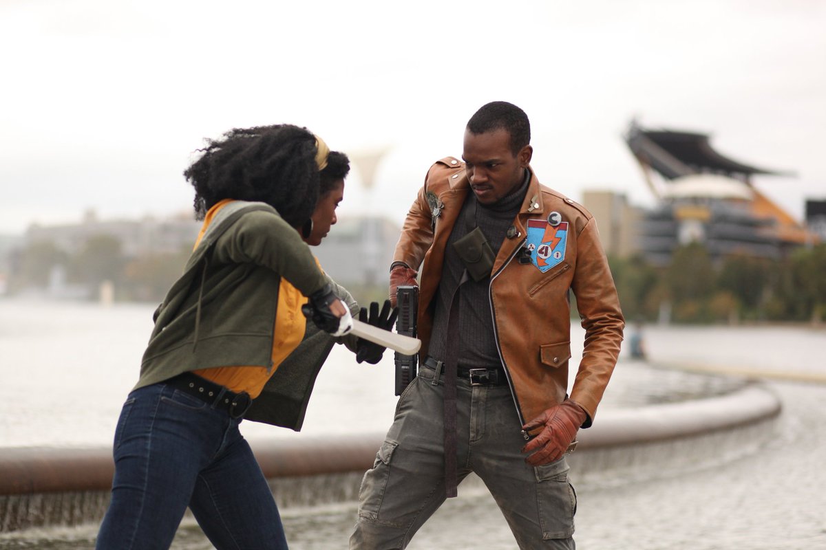 GreyWolf7880's tweet photo. Welcome to the endless, our eternal paradise.
♾🧔🏾💥🔫👩🏾🦱💥🔫🧔🏾💥🔫👩🏾🦱♾
#Cosplay @ArkaneStudios @bethesda @deathloop @BethesdaStudios #Deathloop #DeathloopCosplay #ColtVahn #ColtVahnCosplay #JuliannaBlake #JuliannaBlakeCosplay #Bethesta https://t.co/m7sTzHI5Ml