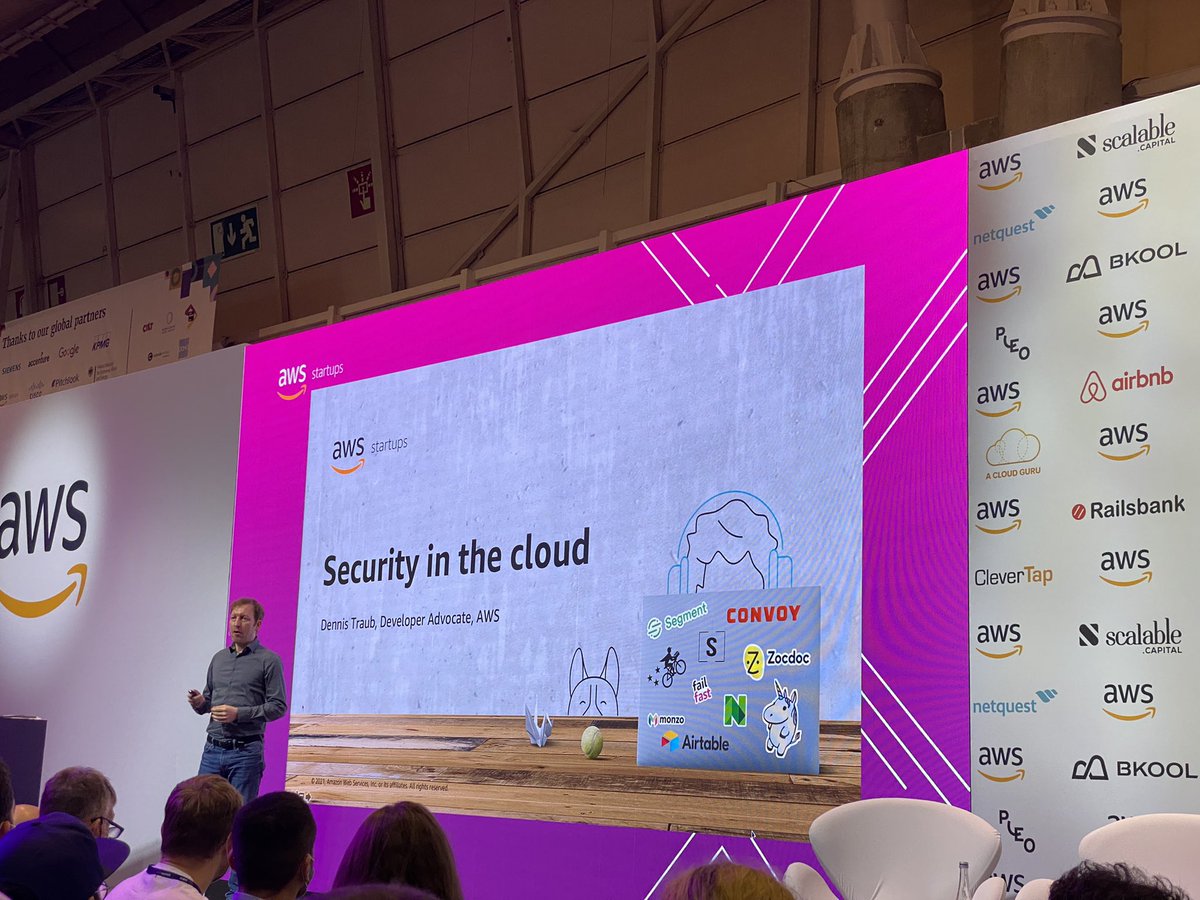 Security in the cloud at #WebSummit2021 by <a href="/awscloud/">Amazon Web Services</a>