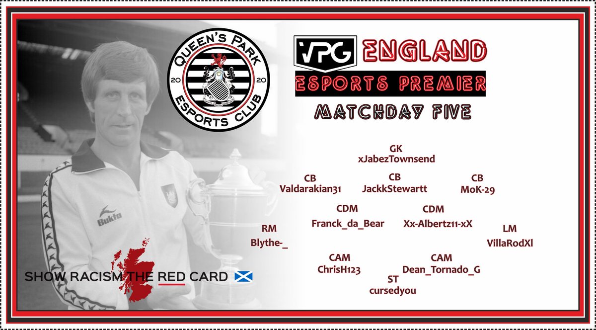 Our Line ups for tonight’s games in the VPG EN Prem and VPG Eu Championship.