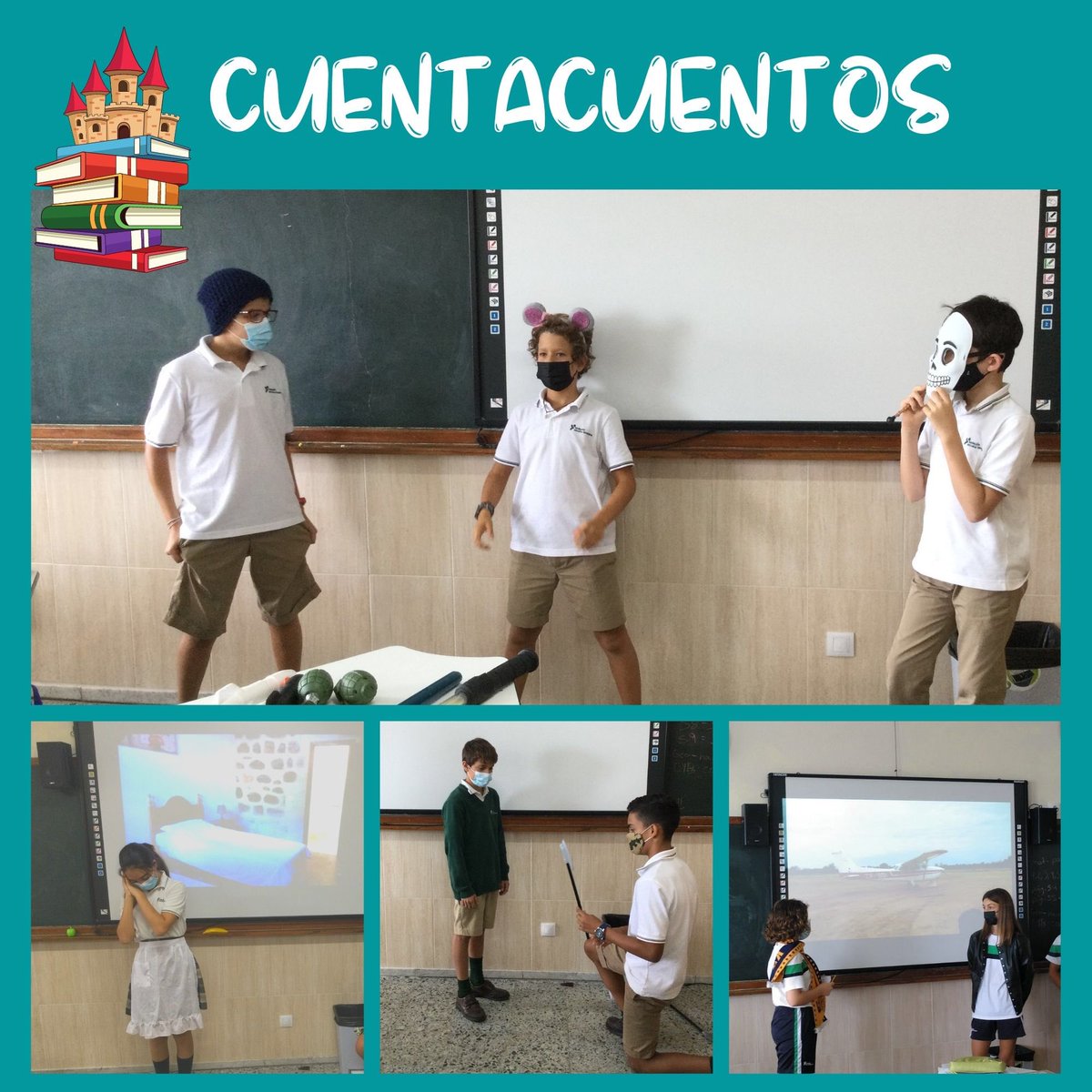 FETlaspalmas's tweet photo. 📚 En 1º ESO desarrollamos nuestras habilidades narrativas en el taller de Cuentacuentos. #competencialingüística @FETeresiana https://t.co/ctlWjCklAO