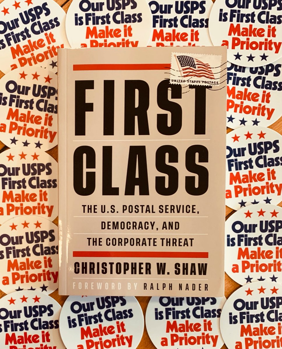 ravenbookstore's tweet photo. Tonight! Christopher W. Shaw discusses his new book FIRST CLASS with Raven owner Danny Caine! This book is an urgent and important defense of the vital @USPS from the great @CityLightsBooks. Join us!

https://t.co/9zePVcyb1q https://t.co/4U5KAG86UW