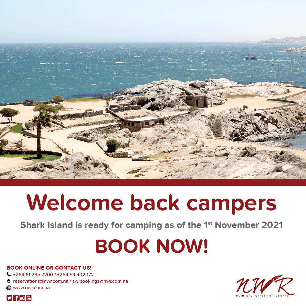 NWRNamibia's tweet photo. Welcome back to SHARK ISLAND!

Book your camping spots TODAY, by visiting our website or contacting our customer service centre.

https://t.co/KPgK1Z22Wu

#TravelWithNWR #Namibia #Africa #campNamibia #Camping #sharkisland #travelafrica #travel #NWR #instatravel #NWRMoments https://t.co/6rCM7A19sA