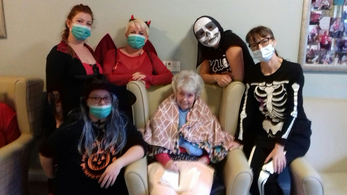 RegencyCareHome's tweet photo. We had a fantastically frightening time here at Regency this weekend... 🎃
There were lots of tricks, treats and laughs as we threw a spectacularly spooky Halloween party- complete with some excellent outfits! 👻😈
#RegencyFamily #CareHomeActivities #CareHomesUK #Halloween2021 https://t.co/81aIsnlM7q