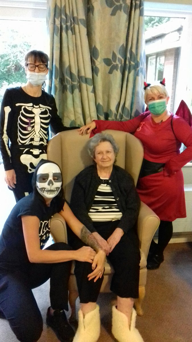 RegencyCareHome's tweet photo. We had a fantastically frightening time here at Regency this weekend... 🎃
There were lots of tricks, treats and laughs as we threw a spectacularly spooky Halloween party- complete with some excellent outfits! 👻😈
#RegencyFamily #CareHomeActivities #CareHomesUK #Halloween2021 https://t.co/81aIsnlM7q