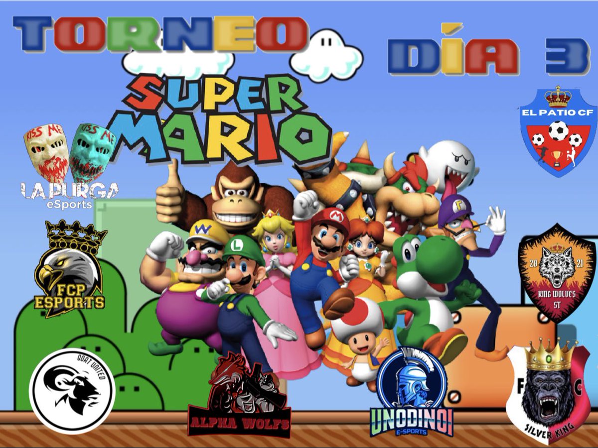 Y MAÑANA hacemos un pequeño TORNEO EN TRIBUTO A #SUPERMARIO 
Miércoles 3 de NOVIEMBRE 22:20