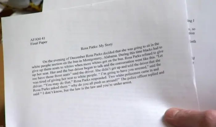 WakeBasketball's tweet photo. In honor of UNC week, wanted to bring back this old gem (one of my favorite pieces of literature!) written by a #UNCheats football player! Received an A-. An enthralling read, truly. https://t.co/aFZlhJ2z4R