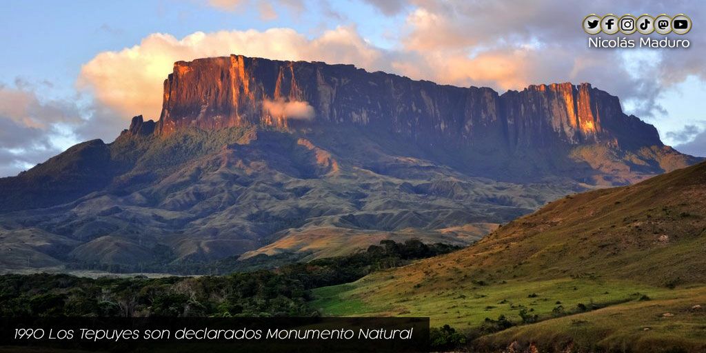 Tenemos un país lleno de magia que nos bendice al regalarnos esta tierra de gracia. Un día como hoy, hace 31 años, los Tepuyes fueron declarados Monumento Natural de Venezuela. Sigamos cuidando y preservando esta belleza que nos conecta con la Pachamama.