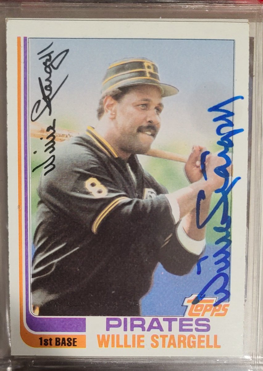 DennisCGarcia's tweet photo. @gbennettpost @SABRbbcards @PostWarCards @CardboardHistry @nightowlcards @VintageCardsOn1 Outstanding Carpet! Here's my autographed #BaseballCards for #BillSkowron (1955), #PhilGarner (1979), #WillieStargell (1982) and #BobbyRichardson (1961) https://t.co/QLWzwCJ9CV