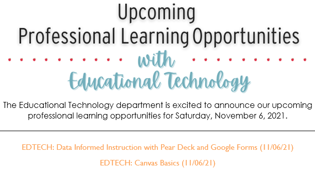 FWISDEdTech's tweet photo. FWISD Educators 👩‍🏫👨‍🏫: join us this Saturday for impactful professional learning centered on technology integration! See details and sign up in Eduphoria Strive. See you there! https://t.co/RXsYsieZPE