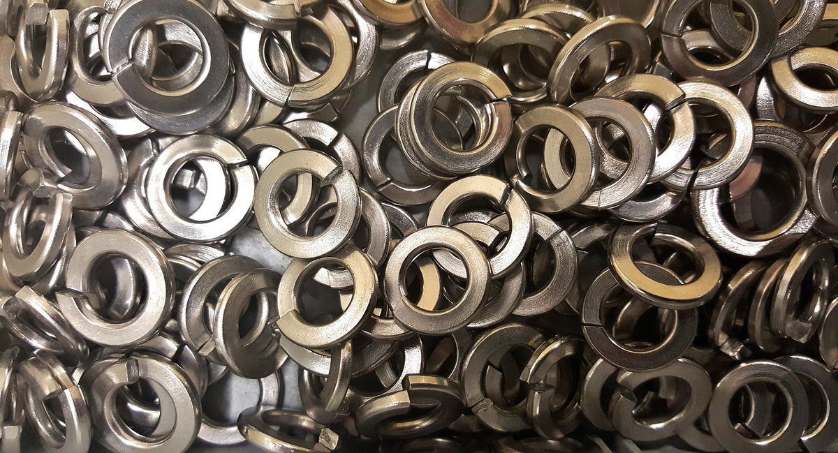 Washers are primarily made using Stainless Steel due to the strength and corrosion resistance of the metal. 
Here at Quest we aim to offer material on a fast lead time at competitive prices.
#metallurgy #stainlesssteel #nickel #ukmfg #manufacturing #nickelalloys #quest4alloys