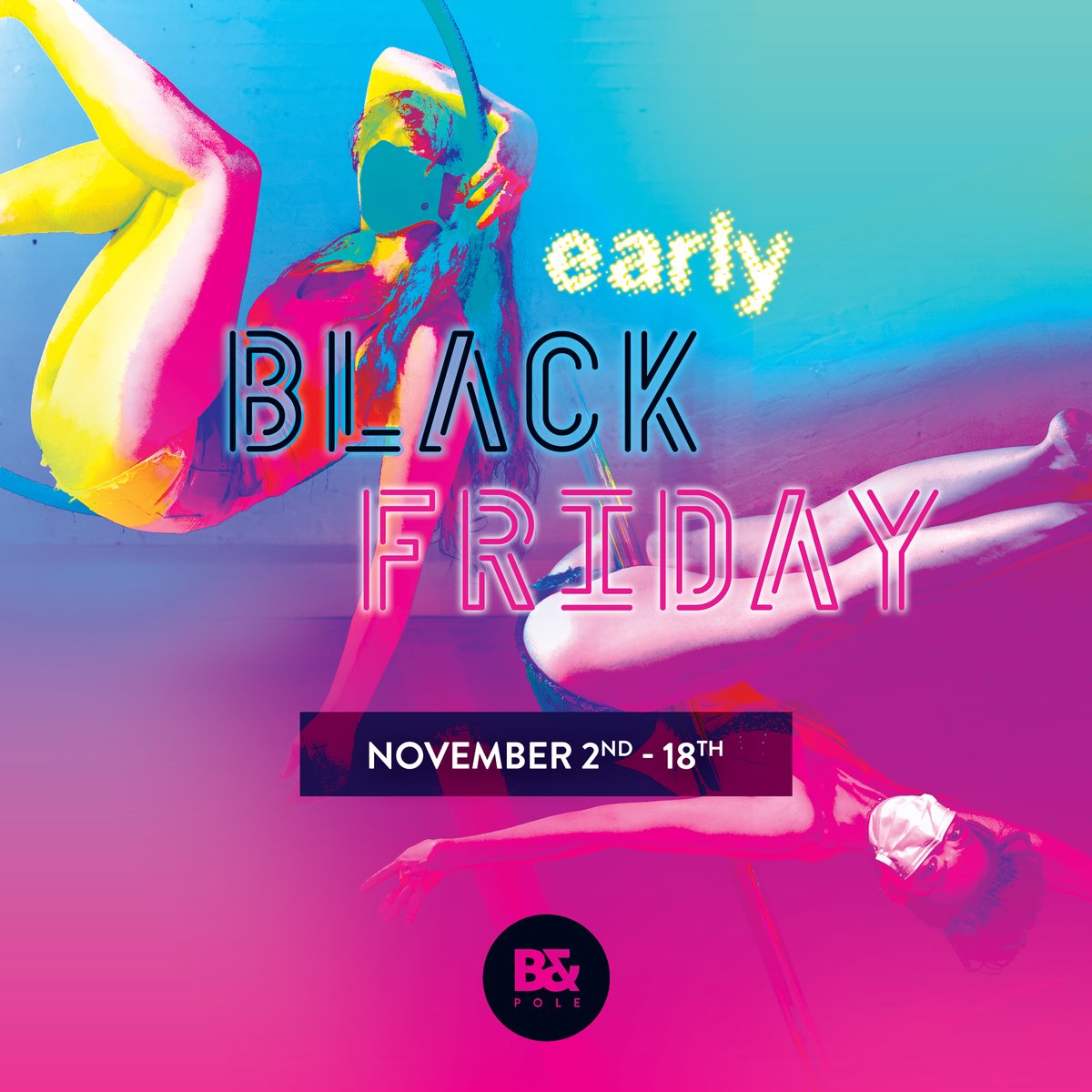 Black Friday came early! The biggest deals all year + exclusive packages start now &amp; we’ve got something for everyone ➡️➡️➡️ bodyandpole.com/blackfriday/

Ends 11/18 at 11:59pm.