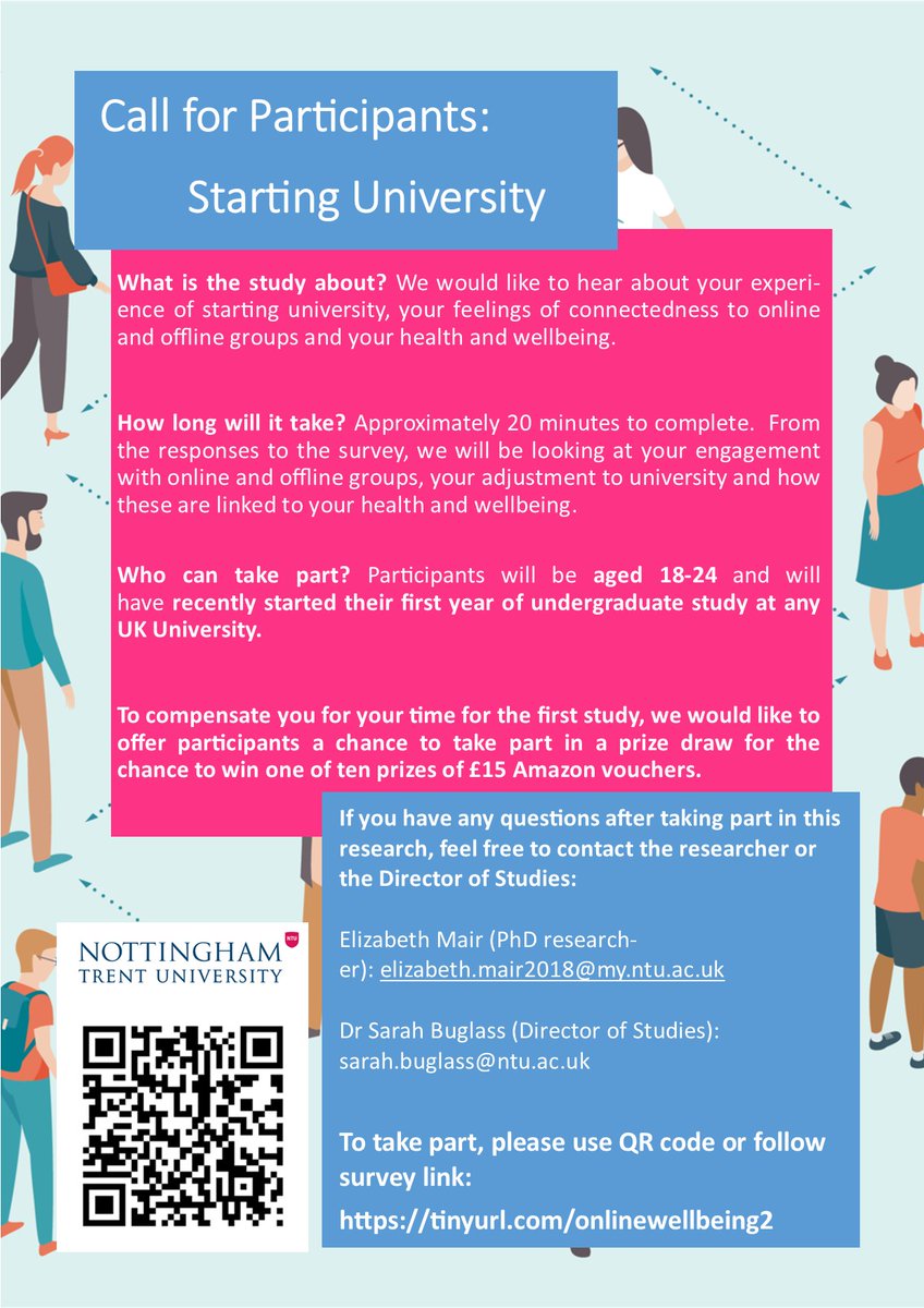 ElizabethMair_'s tweet photo. Calling all first year @Trentstudents and those at other UK Universities:
We’d like to hear about your experiences of starting Uni!
To take part in an online survey, please follow the link for more info:
https://t.co/TahgvC1o9p https://t.co/czF7WLSbjA