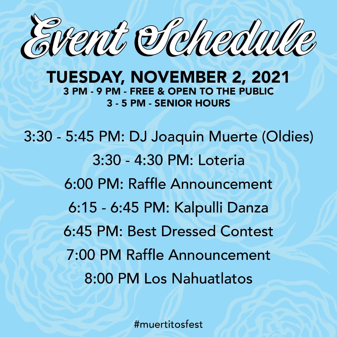 SAYSi_SA's tweet photo. Today's the day! Celebrate #DiaDeLosMuertos at #MuertitosFest. Artisan vendors, food by @LaConsentidaUSA, musica by @LosNahuatlatos and more! https://t.co/1UGTecMyRw