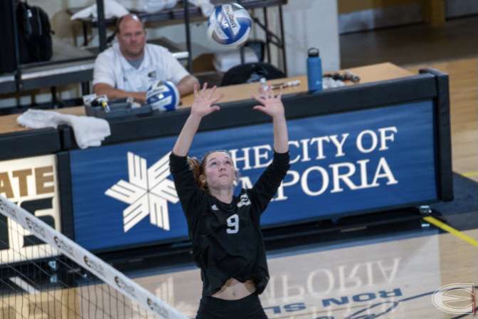 #alumnishoutout Ainslee Stepp was with the Staley Volleyball program from 2017-2020 and is now doing amazing at Emporia State University!! <a href="/NKCSchools/">NKC Schools</a> <a href="/SHSFalcons/">Staley High School</a> <a href="/staleyfalconvb/">Staley Volleyball</a>
