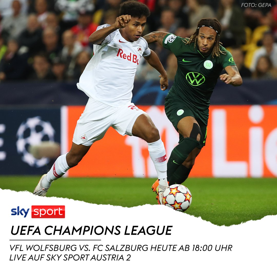 Fixiert der FC Salzburg heute Abend den Aufstieg in die K.o.-Phase der @championsleague?! ⚽

Die Vorberichte zu <a href="/VfL_Wolfsburg/">VfL Wolfsburg</a> vs. <a href="/RedBullSalzburg/">FC Red Bull Salzburg</a> ab 18:00 Uhr (Anpfiff: 18:45 Uhr) live auf Sky Sport Austria 2 - mit Sky X könnt ihr die Partie live streamen! 

#SkyCL #WOBSAL