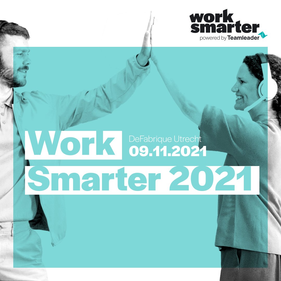 9 nov. organiseert Teamleader het Work Smarter MKB-event! Hét moment om te netwerken en geïnspireerd te worden door andere ondernemers. 💭

We hebben nog een aantal tickets t.w.v. € 119,- beschikbaar voor DSD-partners. Meld je aan via ⬇️
dsdeurope.activehosted.com/f/233

#worksmarter2021