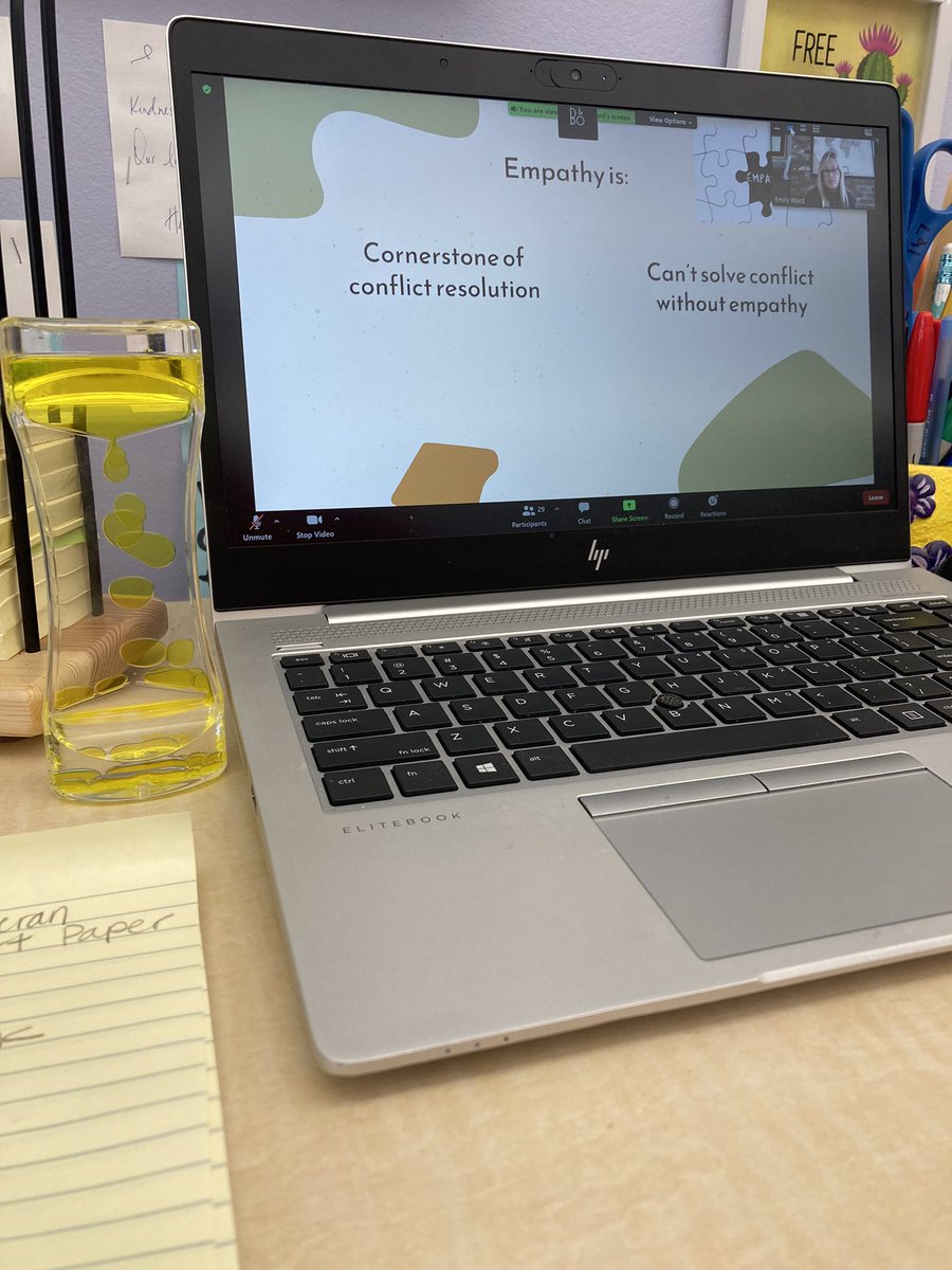 “We need to help grow and develop empathy” Emily Ward-SEL coach Thanks for the PD today