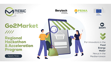 FonsUECat's tweet photo. 📢 projectes innovadors que abordin reptes sobre aigua, aliments i energia a la Mediterrània!

Participeu a la hackató Go2Market de @PHEMAC2 i rebeu suport 

📆 15/11
👉 https://t.co/c251Bqcbk0

@mediambientcat @catsostenible @energiacat @agriculturacat @ruralcat @PrimaProgram https://t.co/AK32jsF6b8