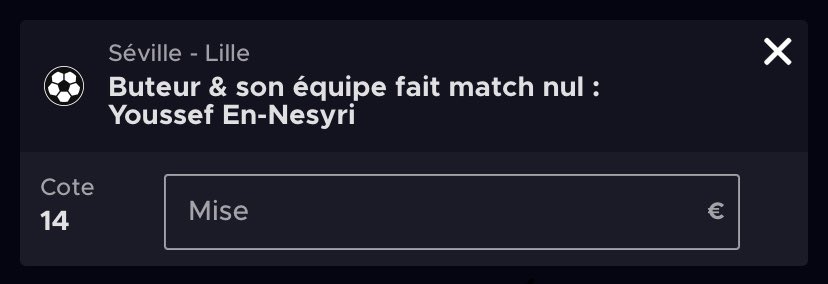 maximegcl's tweet photo. @Betclic @Betclic https://t.co/F875pVzwUL