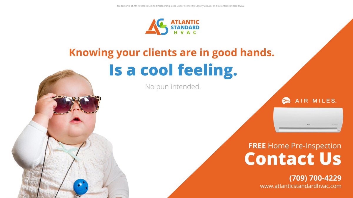 AtlStandardHVAC's tweet photo. We provide customers with fast, powerful cooling &amp; heating equipment from trusted brands. Specializing in energy-efficient HVAC systems &amp; payment solutions, we offer everything for your heating, air conditioning, filtration &amp; ventilation system needs. #yyt #nl #supportlocalnl https://t.co/UmSYgjTOi8