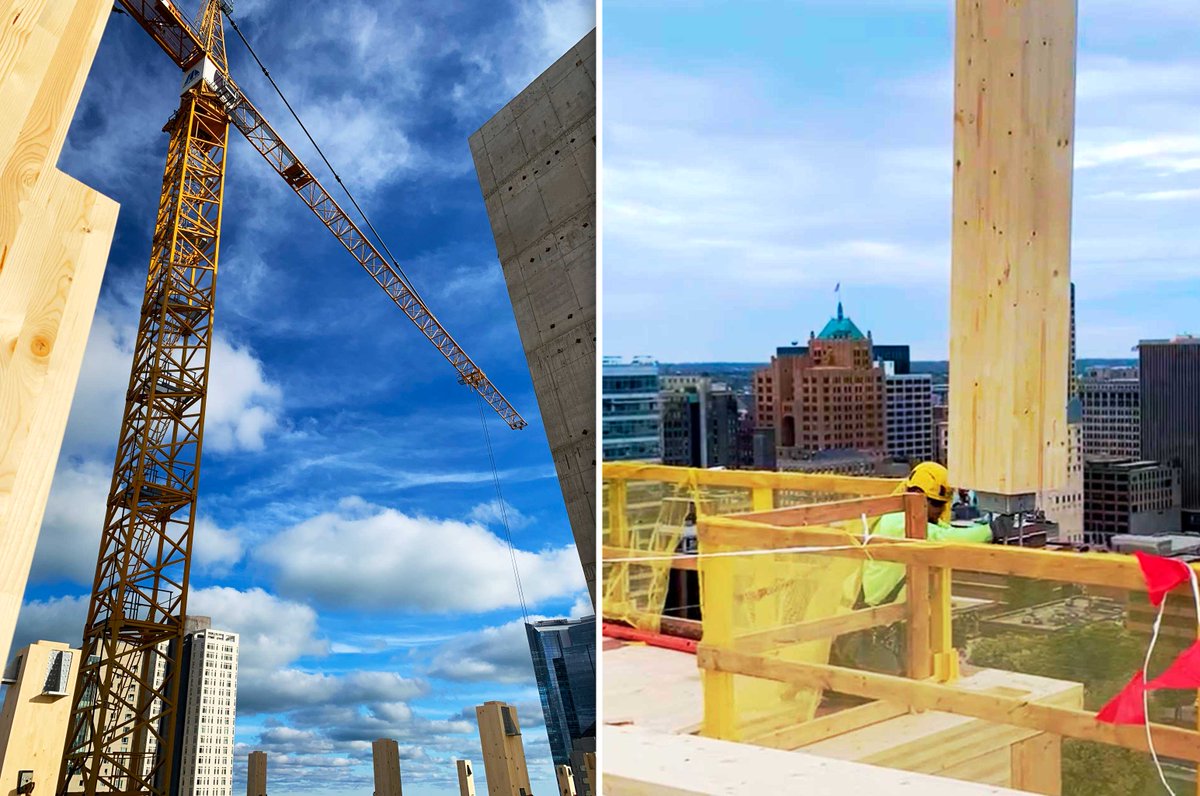 CDSmithInc's tweet photo. As we build higher in Milwaukee's East Town neighborhood, all eyes are on the site of what will soon be the tallest timber structure in the world. We're working with multiple orgs, together, to bring you valuable insights from the #AscentMKE project.
#CDSmith #ThinkSafeWorkSafe https://t.co/aAFRv4Kf4K