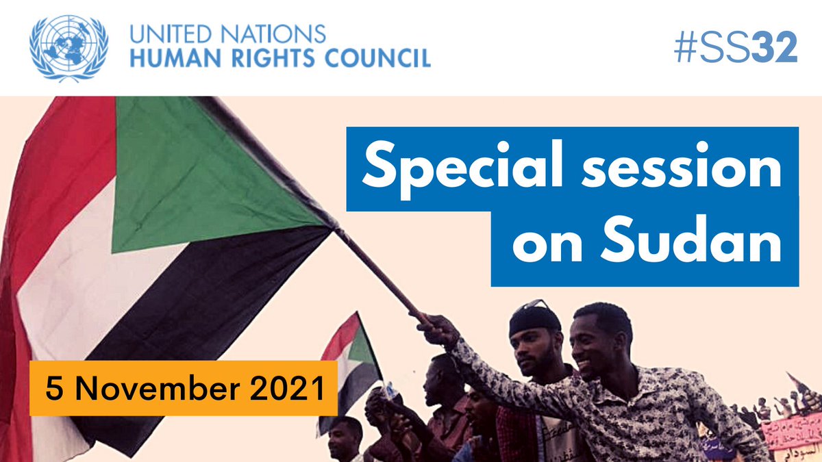 UN_HRC's tweet photo. 🔴BREAKING - The Human Rights Council is set to hold a special session on #Sudan on 5 November (12:30 CET) #SS32 ▶️ https://t.co/HtFeKELyya https://t.co/rYn2oOcVrg